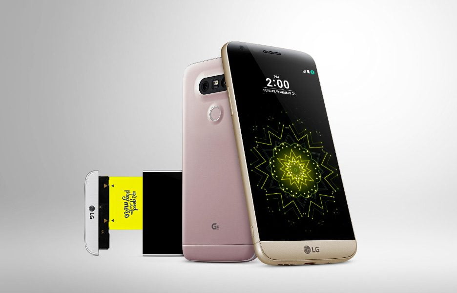 LG g5 smartphone módulo bateria