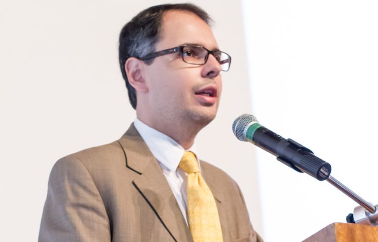 Artur Coimbra, diretor de banda larga do Ministério da Ciência, Tecnologia, Inovações e Comunicações (MCTIC), durante o Encontro Provedores Regionais Campinas, realizado pela Bit Social em 11 de julho de 2017.