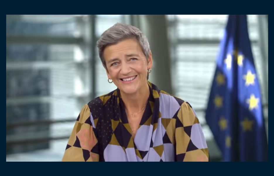 Margrethe Vestager, vice-presidente da Agenda digital da União Europeia, durante o Painel Telebrasil - Crédito: Divulgação