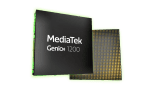Ilustração computadorizada do chip Genio 1200 da Mediatek