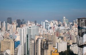Panoramic view of Sao Paulo City Downtown.