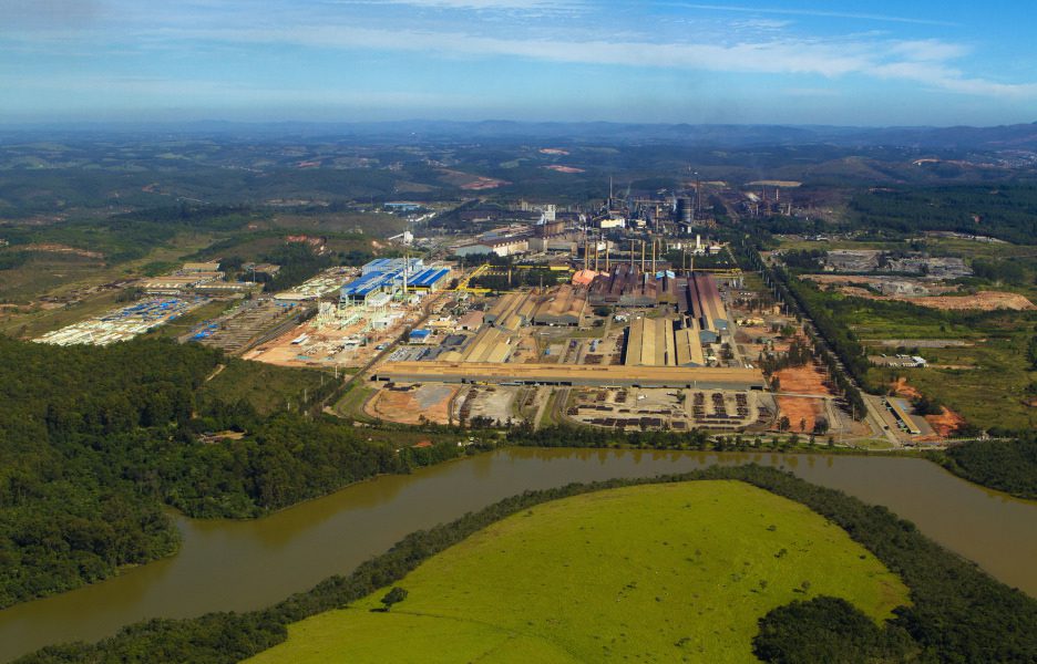 Usina de Ouro Branco, da Gerdau, em Minas Gerais - crédito: Eduardo Rocha / divulgação