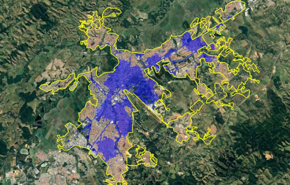 Mapa de cobertura 5G da TIM em São José dos Campos (SP) (Divulgação)