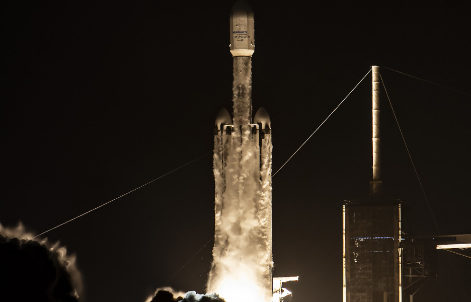 Satélite Jupiter 3, da Hughes, foi lançado com sucesso pela SpaceX
