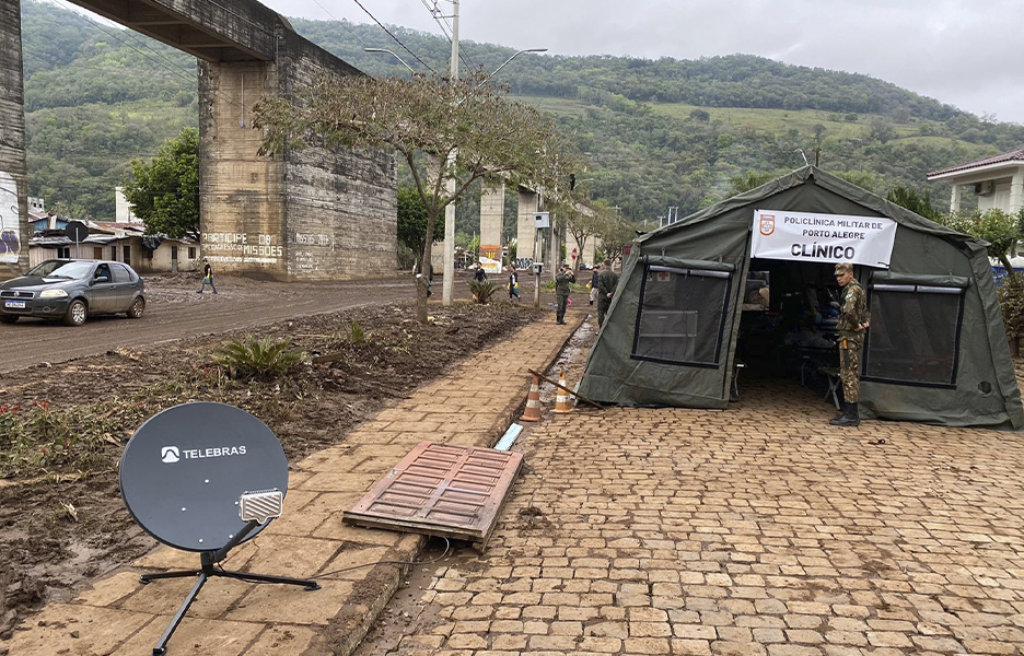 Telebras reforça antenas para acesso à internet em municípios atingidos por ciclone no Sul | Foto: Divulgação/Telebras