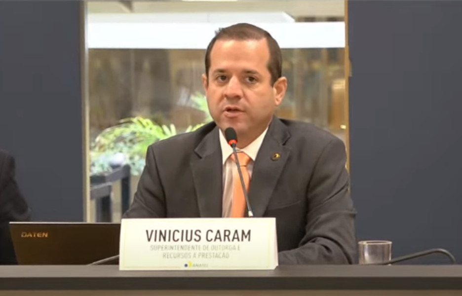 Vinicius Caram, superintendente de outorga e recursos à prestação da Anatel