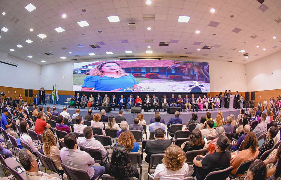 Representantes do governo do Rio Grande do Norte e do MCom em solenidade de inauguração da Infovia Potiguar | Foto: Kayo Sousa/MCom