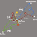 Mapa da rede de backbone da Samm, comprada pela Mega