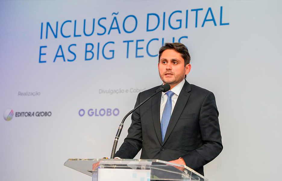 Juscelino Filho no workshop 'Tecnologia das Comunicações: Inclusão digital e as big techs | Foto: Shizuo Alves /MCOM