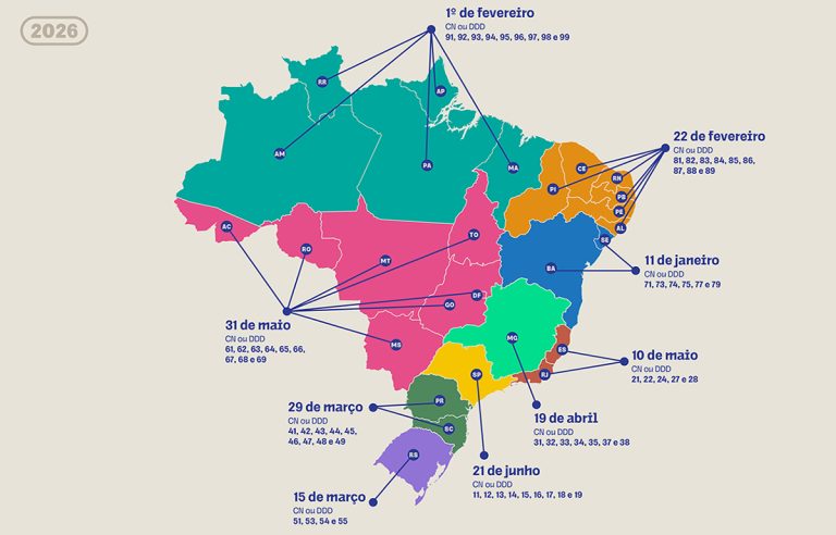 Mapa DDD Anatel