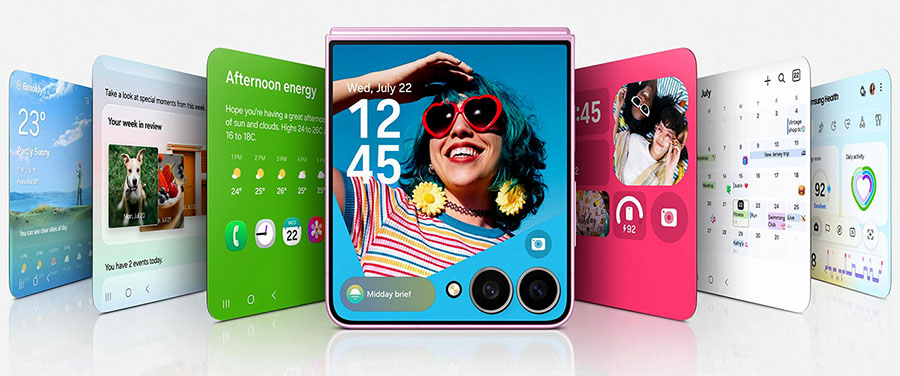 Galaxy Z Flip8 tela externa